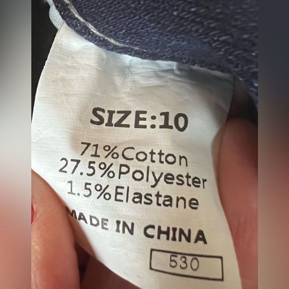 STRETCH JEANS DISTRESSED HEM - Picture 15 of 15